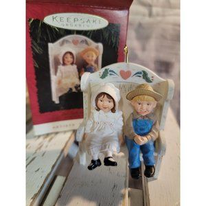 Hallmark our little blessings 1995 Xmas ornament